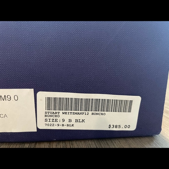 Black Stuart Weizmann heeled ankle boots - Picture 4 of 6